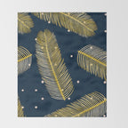 Palmy Night Throw Blanket Gallery Image 2