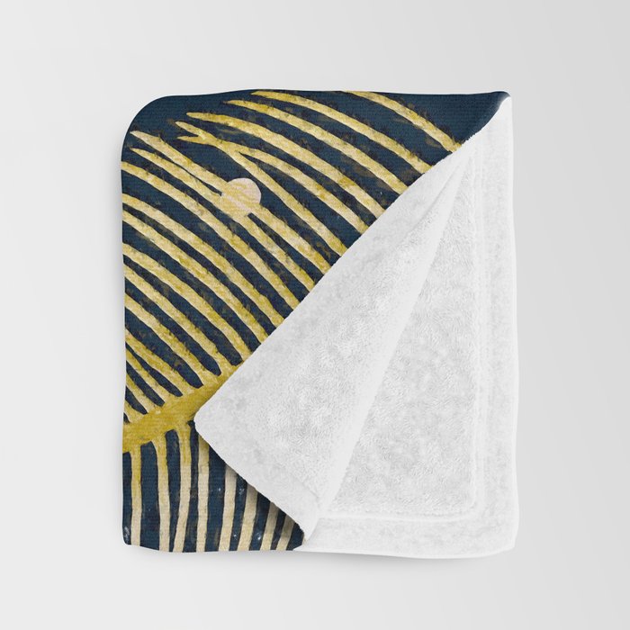 Palmy Night Throw Blanket Gallery Image 3