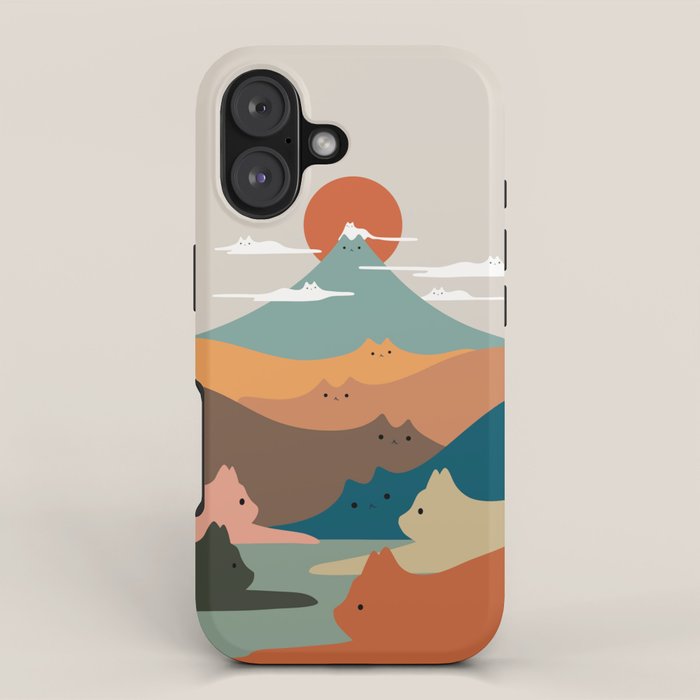 Cat Landscape 132 iPhone Case Gallery Image 1