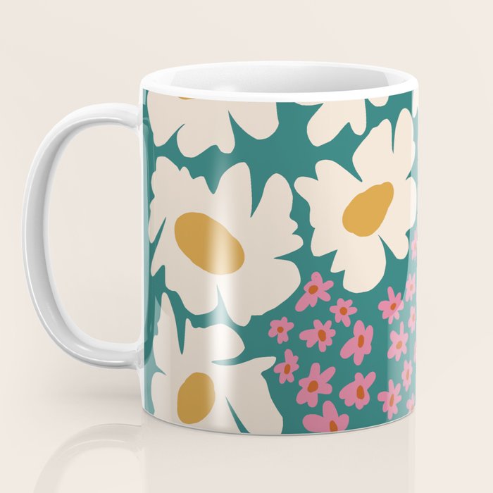 Pop-art abstract flower 2 Coffee Mug Gallery Image 3
