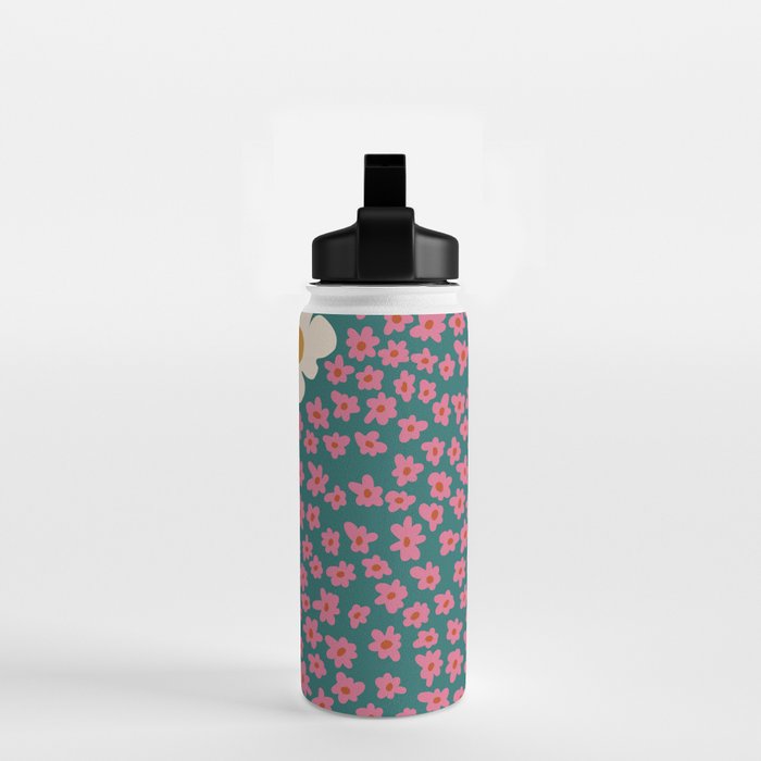 Pop-art abstract flower 2 Water Bottle Gallery Image 2