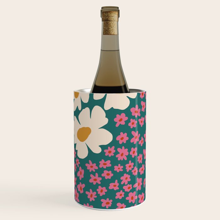 Pop-art abstract flower 2 Wine Chiller Gallery Image 1