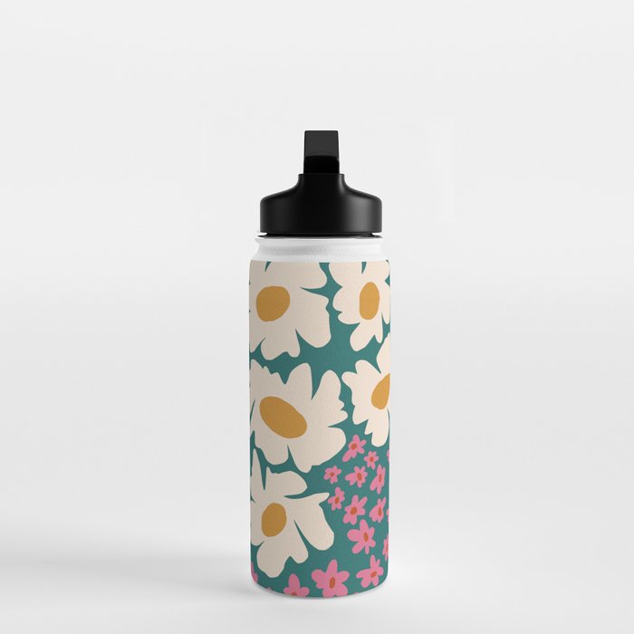 Pop-art abstract flower 2 Water Bottle Gallery Image 3