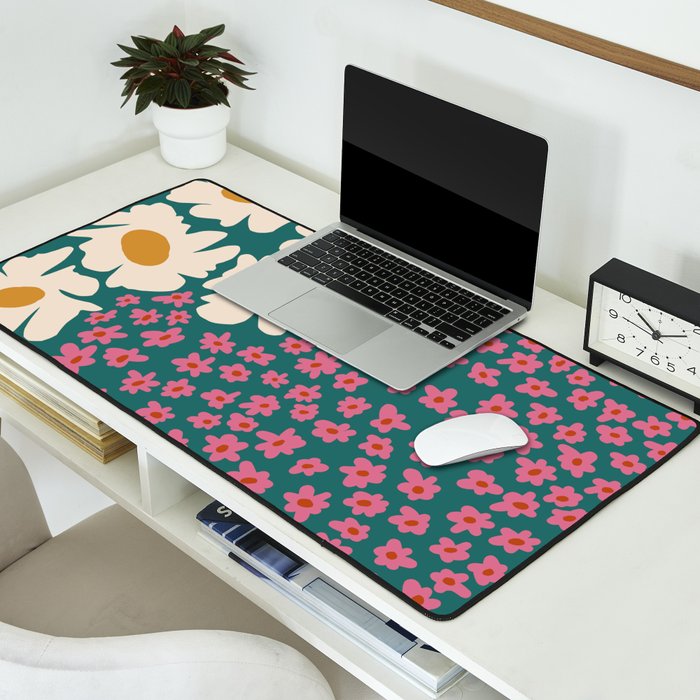 Pop-art abstract flower 2 Desk Mat Gallery Image 2