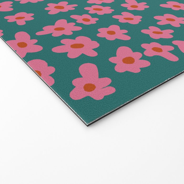 Pop-art abstract flower 2 Welcome Mat Gallery Image 2