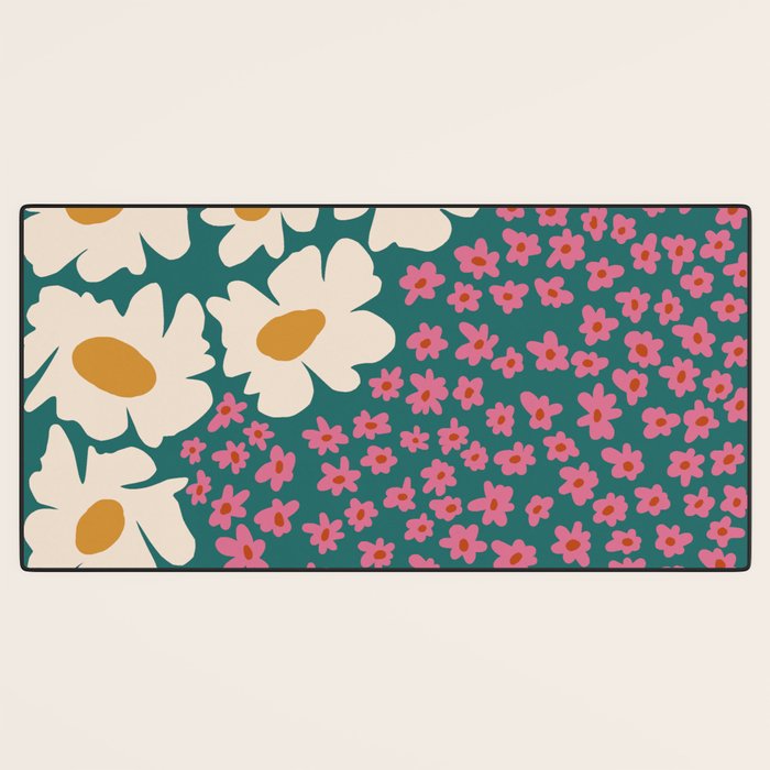 Pop-art abstract flower 2 Desk Mat Gallery Image 3