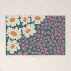 Pop-art abstract flower 2 Welcome Mat Gallery Image 1