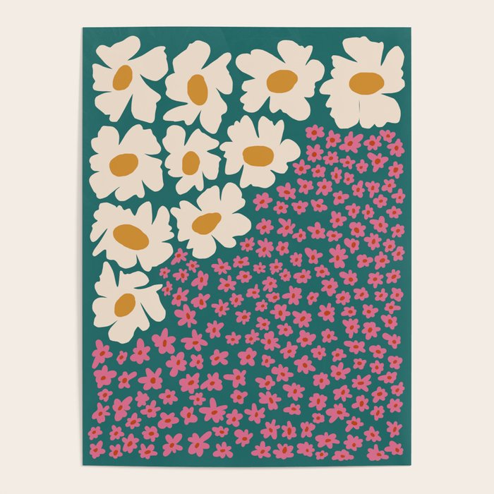 Pop-art abstract flower 2 Poster Gallery Image 1