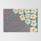 Pop-art abstract flower 2 Rug Gallery Image 2