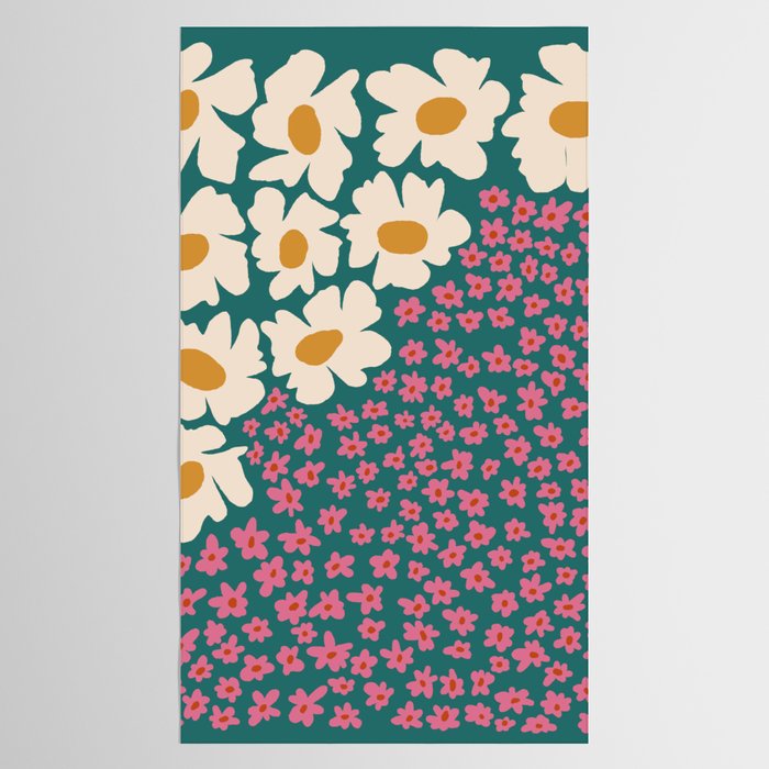 Pop-art abstract flower 2 Tablecloth Gallery Image 2
