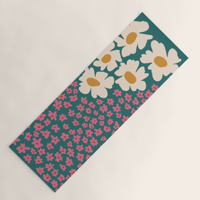 Pop-art abstract flower 2 Yoga Mat Gallery Image 1