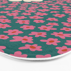 Pop-art abstract flower 2 Bath Mat Gallery Image 3