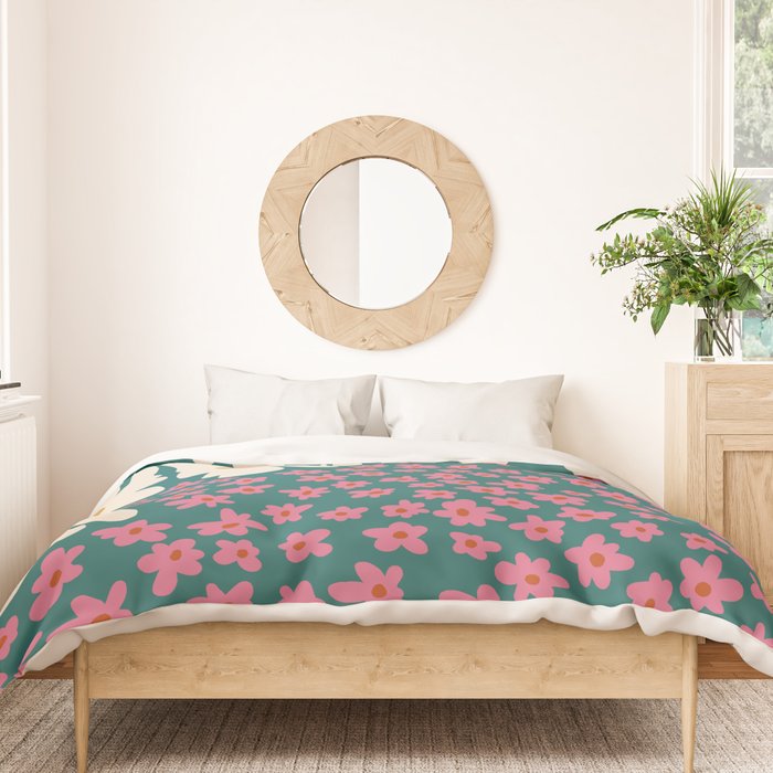 Pop-art abstract flower 2 Duvet Cover Gallery Image 3