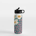 Pop-art abstract flower 2 Water Bottle Gallery Image 1