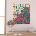 Pop-art abstract flower 2 Wall Tapestry Gallery Image 2