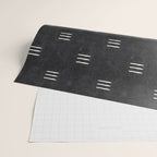 triple dash - onyx Wrapping Paper Gallery Image 2