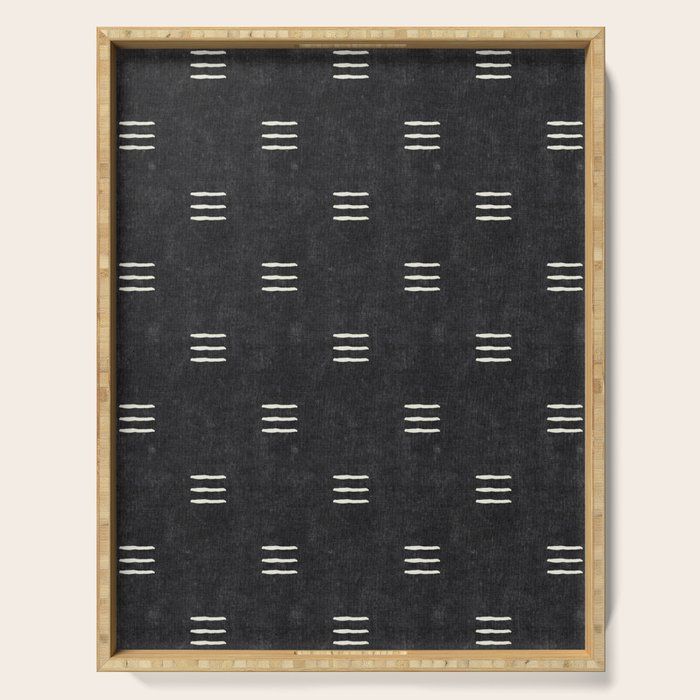 triple dash - onyx Serving Tray Gallery Image 1