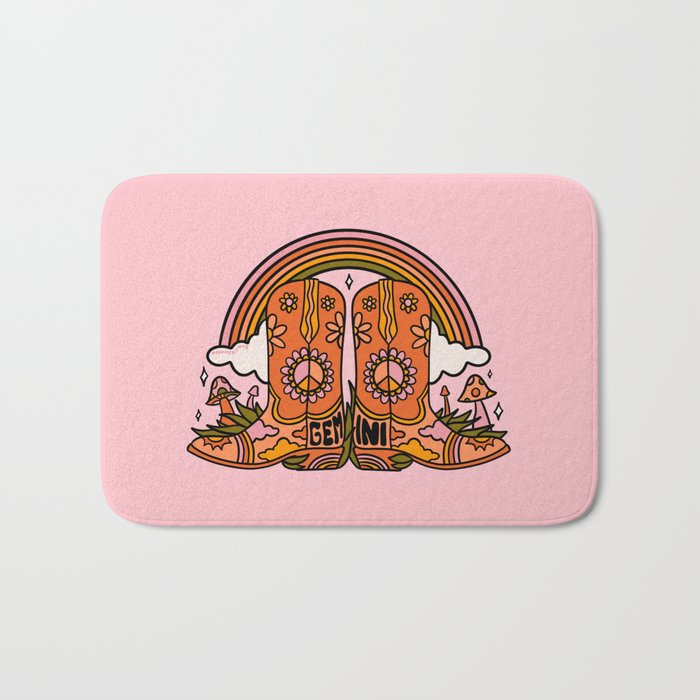 Gemini Cowboy Boots Bath Mat Gallery Image 1