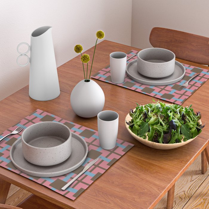 Geometric Warm Revival Block Placemat Gallery Image 2