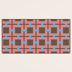 Geometric Warm Revival Block Desk Mat Gallery Image 3