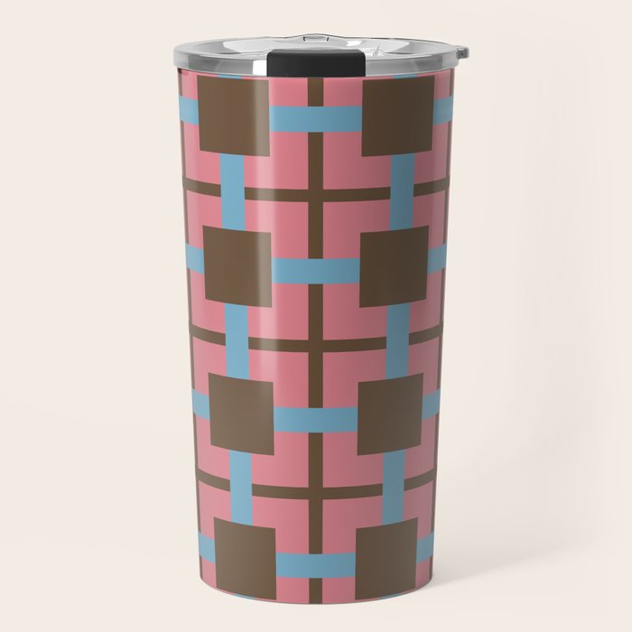Geometric Warm Revival Block Travel Mug Gallery Image 1