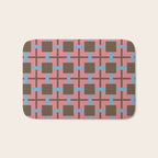 Geometric Warm Revival Block Bath Mat Gallery Image 1