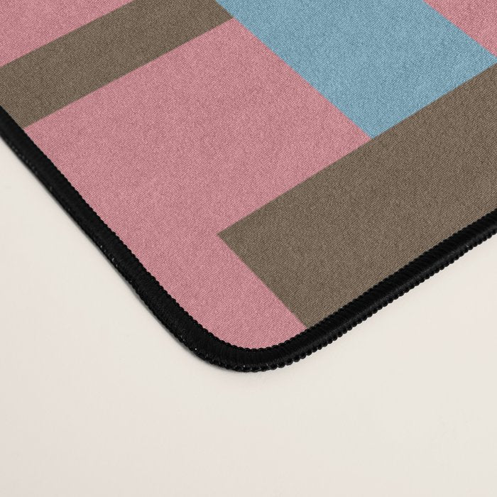 Geometric Warm Revival Block Desk Mat Gallery Image 4