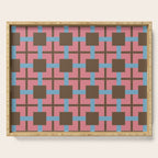 Geometric Warm Revival Block Serving Tray Gallery Image 1