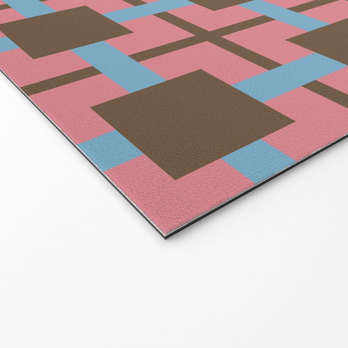 Geometric Warm Revival Block Welcome Mat Gallery Image 2