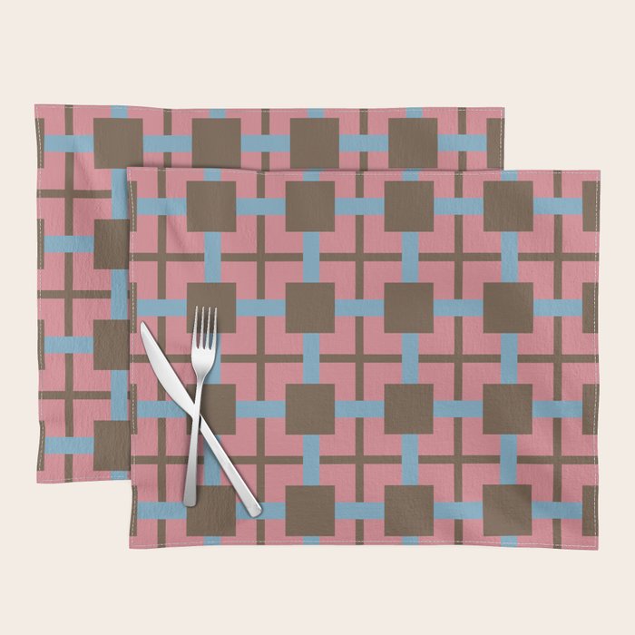 Geometric Warm Revival Block Placemat Gallery Image 1