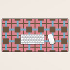 Geometric Warm Revival Block Desk Mat Gallery Image 1