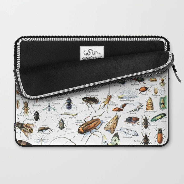 Insects Illustrations by Millot and Larousse Laptop Sleeve Gallery Image 2