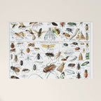 Insects Illustrations by Millot and Larousse Welcome Mat Gallery Image 1