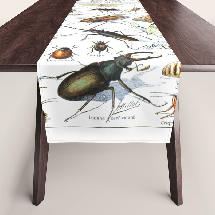 Insects Illustrations by Millot and Larousse Table Runner Gallery Image 1