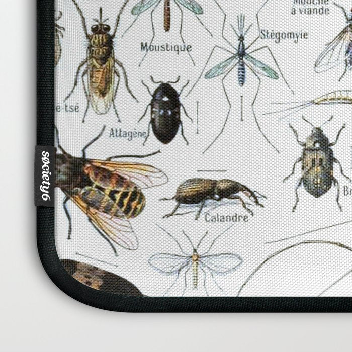 Insects Illustrations by Millot and Larousse Laptop Sleeve Gallery Image 3