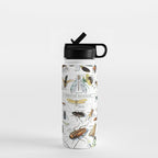 Insects Illustrations by Millot and Larousse Water Bottle Gallery Image 1