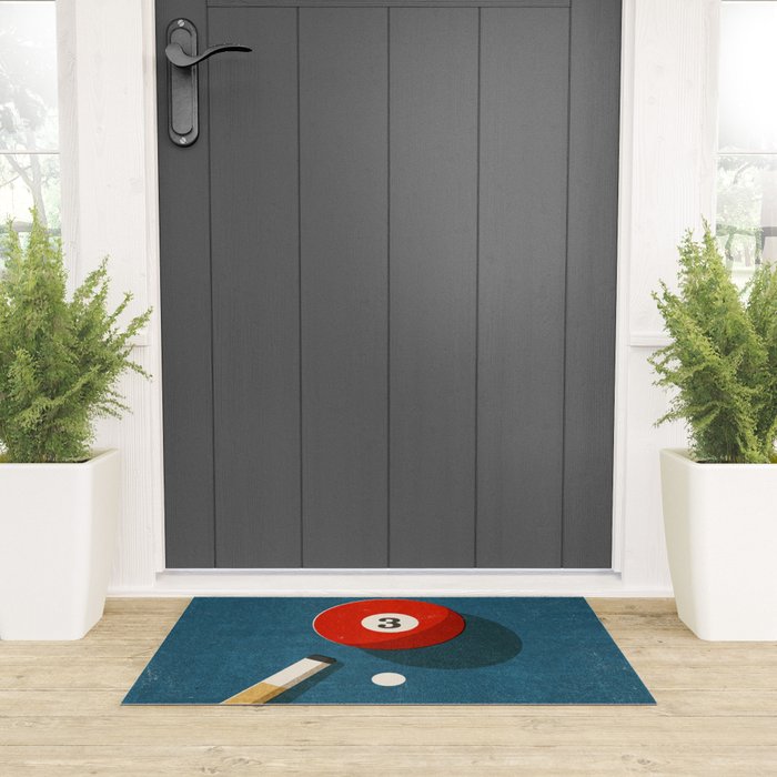 BILLIARDS / Ball 3 Welcome Mat Gallery Image 3