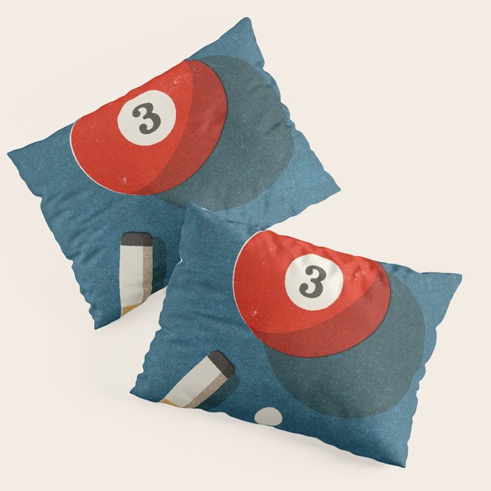 BILLIARDS / Ball 3 Pillow Sham Gallery Image 3
