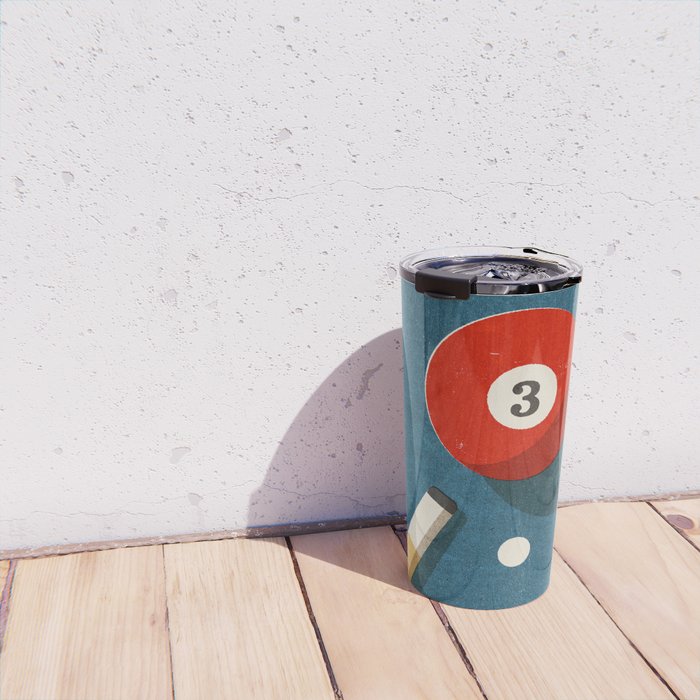 BILLIARDS / Ball 3 Travel Mug Gallery Image 4