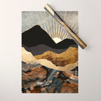 Copper and Gold Mountains Wrapping Paper Gallery Image 1