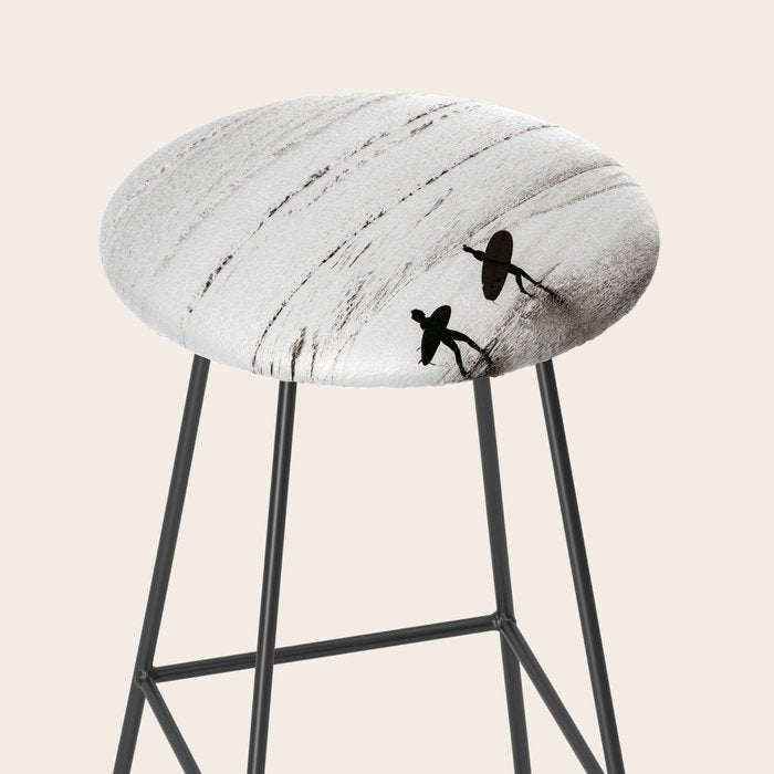 Surfer Black and White Stool Gallery Image 2
