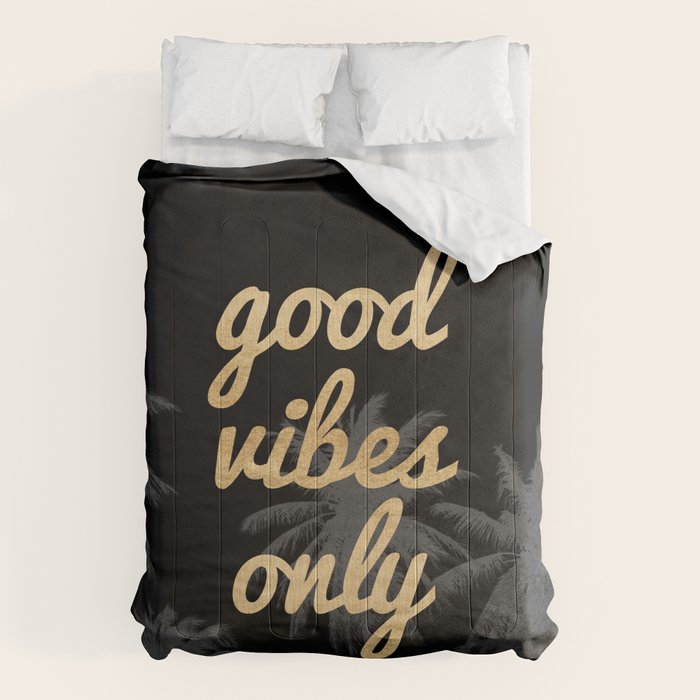 Good Vibes Only Palm Trees Comforter Gallery Image 6