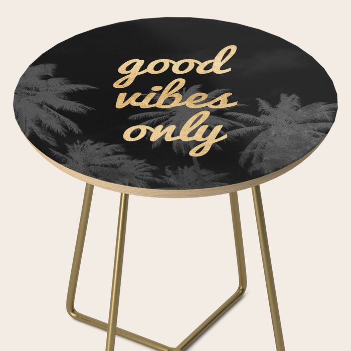 Good Vibes Only Palm Trees Side Table Gallery Image 2