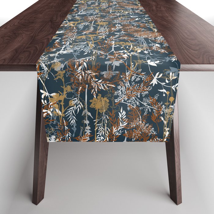 Abstract Forest Night A Table Runner Gallery Image 1