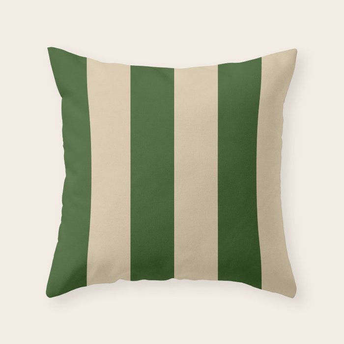 Sawdust and Pine Striped Harmony Throw Pillow Gallery Image 6