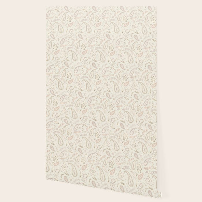 Paisley - Soft Pink Wallpaper Gallery Image 2