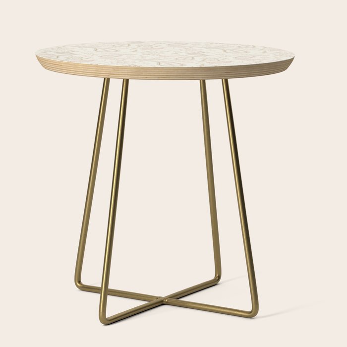 Paisley - Soft Pink Side Table Gallery Image 1