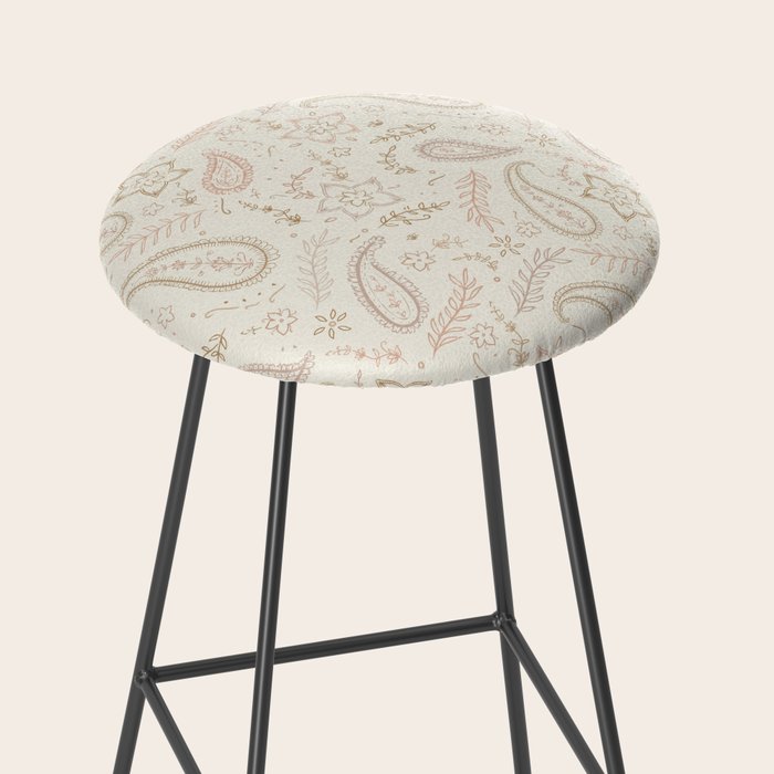 Paisley - Soft Pink Stool Gallery Image 2