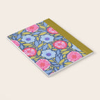 Folk Floral Blossoms in Eggplant Purple Notebook Gallery Image 3