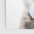 Baby Wolf Blowing Blue Bubble Gum, Baby Boy, Kids, Baby Animals Art Print by Synplus Poster Gallery Image 3